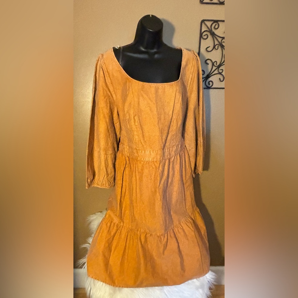 Ava and Viv Mustard Long sleeved Dress XL